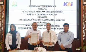 Masalah Hukum & Penjagaan Aset, KAI Daop 7 Teken Kerja Sama dengan Kejari Kabupaten Madiun