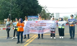 KAI Daop 7 Gelar Sosialisasi Keselamatan Perjalanan KA, Ajak Masyarakat “Merdeka dan Selamat” di Perlintasan